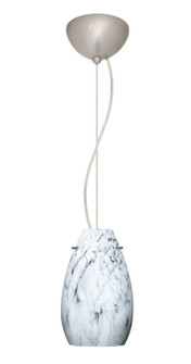 Pera One Light Pendant in Satin Nickel (74|1KX-4126MG-LED-SN)