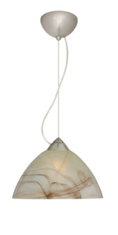Tessa One Light Pendant in Satin Nickel (74|1KX-420183-LED-SN)