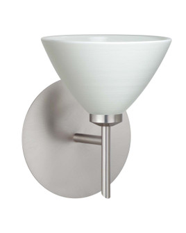 Domi One Light Wall Sconce in Satin Nickel (74|1SW-1743KR-SN)