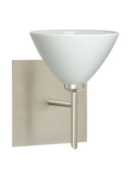 Domi One Light Wall Sconce in Satin Nickel (74|1SW-1743KR-SN-SQ)