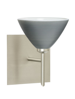 Domi One Light Wall Sconce in Satin Nickel (74|1SW-1743TN-SN-SQ)