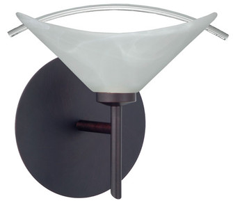 Hoppi One Light Wall Sconce in Bronze (74|1SW-181304-BR)