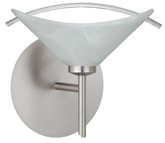 Hoppi One Light Wall Sconce in Satin Nickel (74|1SW-181304-SN)