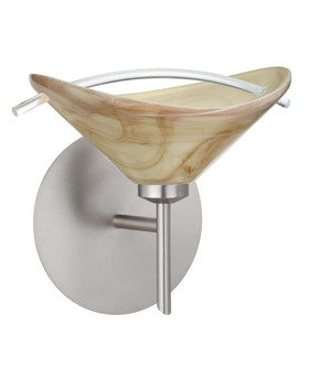 Hoppi One Light Wall Sconce in Satin Nickel (74|1SW-181305-SN)
