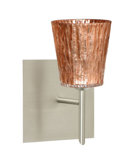 Nico One Light Wall Sconce in Satin Nickel (74|1SW-5125CF-SN-SQ)