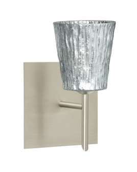Nico One Light Wall Sconce in Satin Nickel (74|1SW-5125SF-SN-SQ)