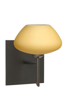 Peri One Light Wall Sconce in Bronze (74|1SW-5410VM-BR-SQ)