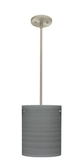 Tamburo One Light Pendant in Satin Nickel (74|1TT-4006TN-LED-SN)