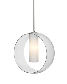 Plato One Light Pendant in Satin Nickel (74|1TT-PLATOCL-LED-SN)
