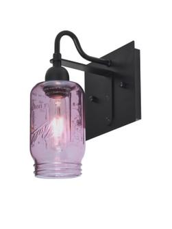 Milo One Light Wall Sconce in Black (74|1WG-MILO4PL-BK)