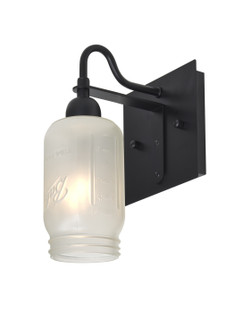 Milo One Light Wall Sconce in Black (74|1WG-MILO4WF-BK)