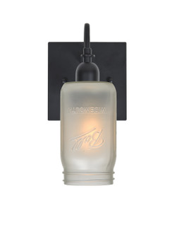 Milo One Light Wall Sconce in Black (74|1WG-MILO4WF-EDIL-BK)