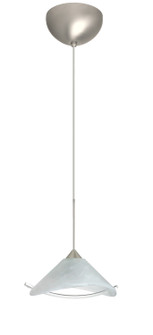 Hoppi One Light Pendant in Satin Nickel (74|1XC-181304-LED-SN)