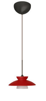 Trilo One Light Pendant in Bronze (74|1XC-271831-LED-BR)