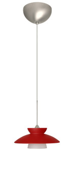 Trilo One Light Pendant in Satin Nickel (74|1XC-271831-LED-SN)