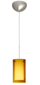 Pahu One Light Pendant in Satin Nickel (74|1XC-G44007-LED-SN)