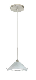 Hoppi One Light Pendant in Satin Nickel (74|1XT-181304-LED-SN)