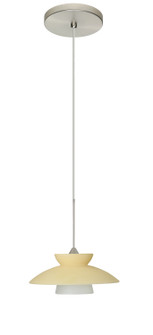 Trilo One Light Pendant in Satin Nickel (74|1XT-271897-LED-SN)