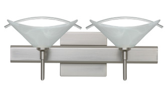 Hoppi Two Light Wall Sconce in Satin Nickel (74|2SW-181304-SN-SQ)