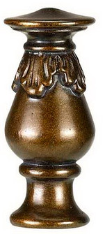 Resin Finials Finial in Faux Wood (225|FA-5040A)