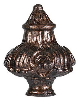 Metal Finials Finial in Rust (225|FA-5058B) Metal Finials Finial in Rust (225|FA-5058B)