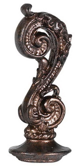Metal Finials Finial in Rust (225|FA-5059A) Metal Finials Finial in Rust (225|FA-5059A)
