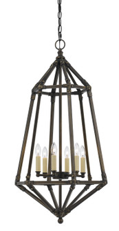 Denmark Six Light Pendant in Dark Bronze (225|FX-3594-6)