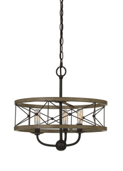 Modica Three Light Pendant in Distress Ivory/Iron (225|FX-3685-3)