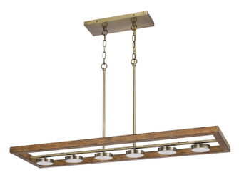 Kelso LED Island Chandelier in Light Oak (225|FX-3760-6)