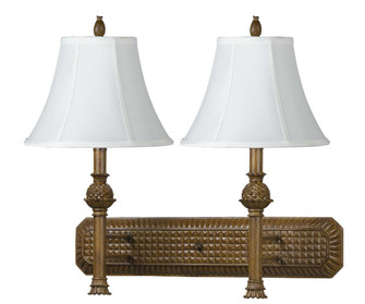 Hotel Two Light Wall Lamp in Antique Gold (225|LA-60005W2L-1)