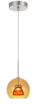 Dimmable With Lutron Brand Dimmers: Dvcl-153P, Scl LED Mini Pendant in Amber/Yellow (225|UP-335-AM-AMBCL)
