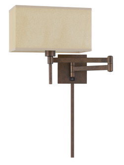 Robson One Light Swing Arm Wall Lamp in Rust (225|WL-2930-RU)