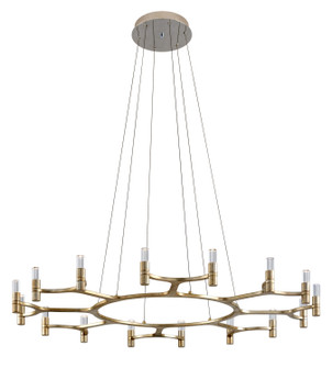 Nexus LED Chandelier in Satin Silver Leaf (68|258-016)