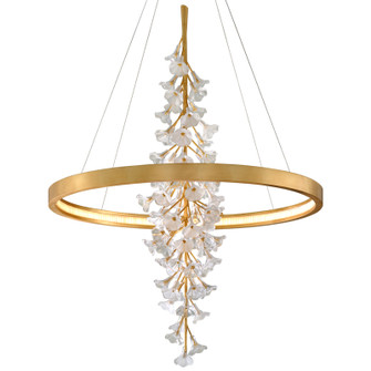 Jasmine LED Chandelier in Gold Leaf (68|268-73)