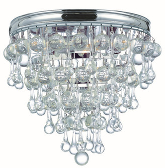 Calypso Three Light Flush Mount in Polished Chrome (60|135-CH)