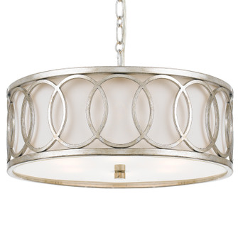 Graham Six Light Chandelier in Antique Silver (60|287-SA)