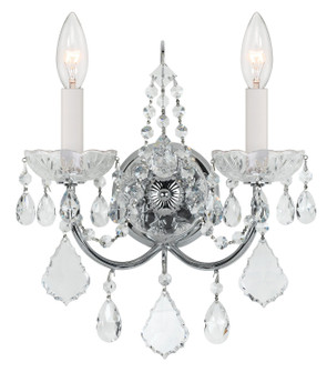 Imperial Two Light Wall Sconce in Polished Chrome (60|3222-CH-CL-MWP)