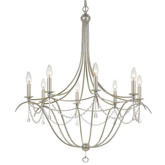 Metro Eight Light Chandelier in Antique Silver (60|428-SA)