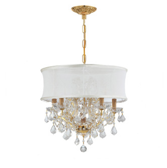 Brentwood Six Light Chandelier in Gold (60|4415-GD-SMW-CLM)
