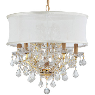 Brentwood Six Light Chandelier in Gold (60|4415-GD-SMW-CLQ)