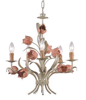 Southport Five Light Chandelier in Sage Rose (60|4805-SR)