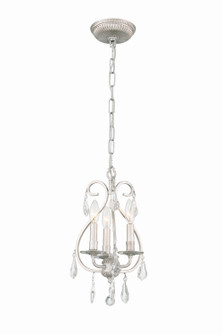Ashton Three Light Mini Chandelier in Olde Silver (60|5013-OS-CL-MWP)