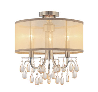 Hampton Three Light Semi Flush Mount in Antique Brass (60|5623-AB_CEILING)