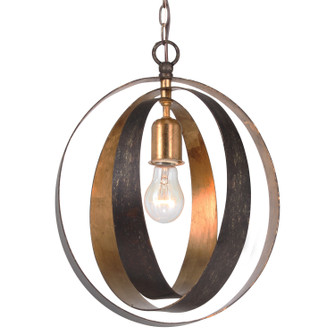 Luna One Light Mini Chandelier in English Bronze / Antique Gold (60|580-EB-GA)