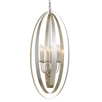 Luna Six Light Chandelier in Antique Silver (60|597-SA)