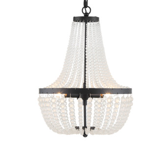 Rylee Three Light Chandelier in Matte Black (60|603-MK)