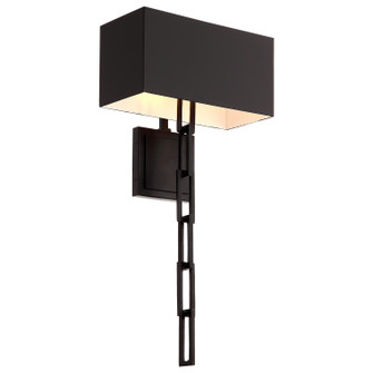Alston Two Light Wall Sconce in Matte Black / White (60|8682-MK-WH)