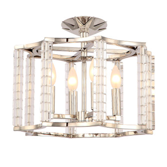 Carson Four Light Ceiling Mount in Polished Nickel (60|8854-PN_CEILING)