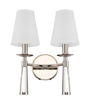 Baxter Two Light Wall Sconce in Polished Nickel (60|8862-PN)