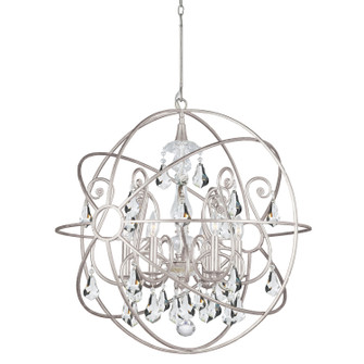 Solaris Six Light Chandelier in Olde Silver (60|9028-OS-CL-S)